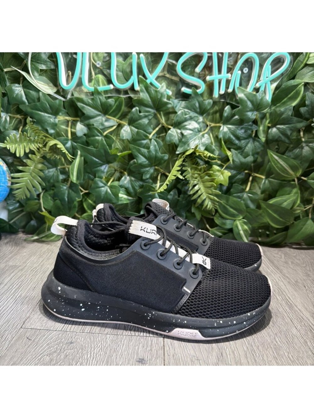 Kuru Atom Womens Size 7.5 Black Pink Athletic Running Walking Shoes Sneakers
